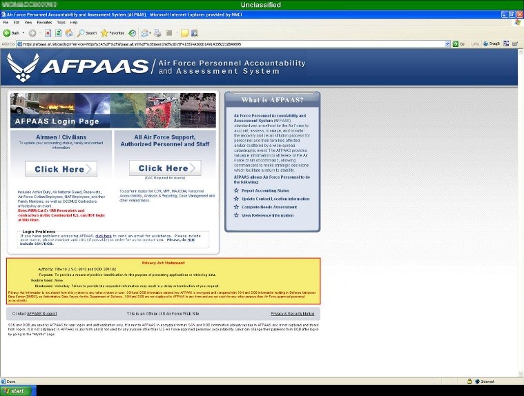 AFPAAS Screenshot